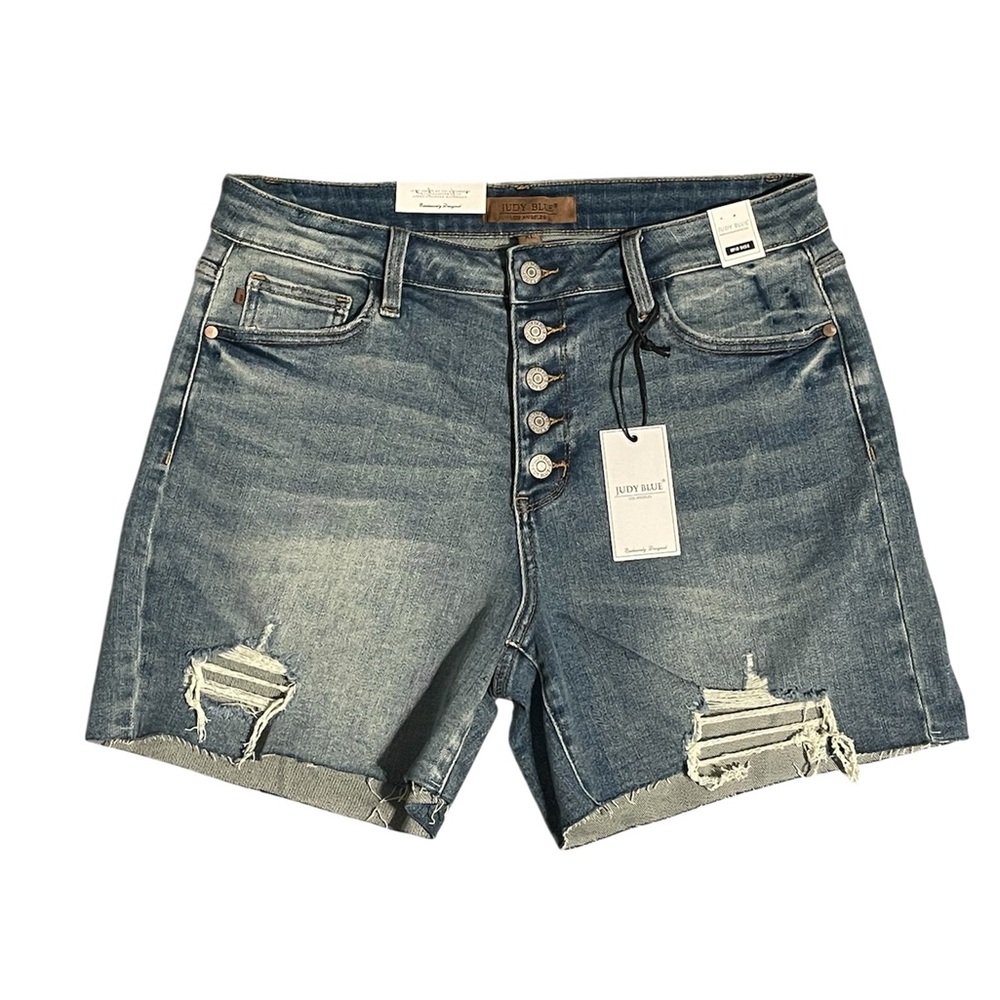 Judy Blue Button Fly Shorts XL NWT